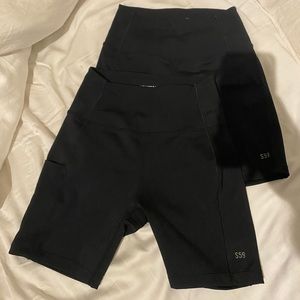 2x splits59 tread high waist techflex bike shorts in black size S Small
